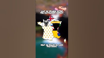 Map of France after napoleon defeat #map #mapper #geography #mapping #europe #france