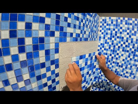 Video: Basseynlar uchun mozaika. Hovuzda mozaikalarni yotqizish