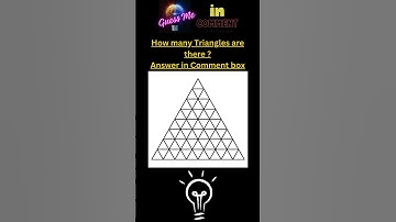 How many triangles are there ? #answer #shorts #puzzle #math #mindgames #calculation #solve #hashtag