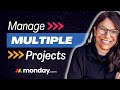 Manage multiple projects with time tracking in mondaycom