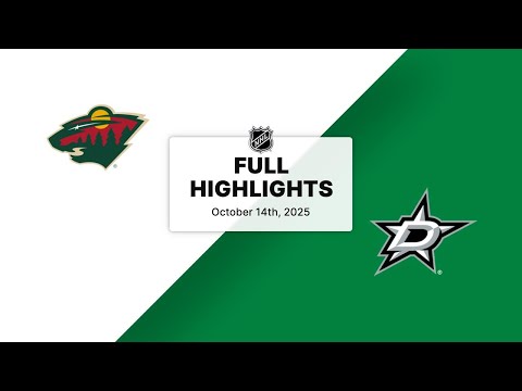 NHL Highlights | Wild vs. Stars | October 14, 2025
