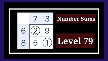 Number Sums Level 79 - Numbers Game