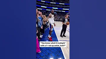 This courtside conversation between LeBron James and Patrick Mahomes 👀
