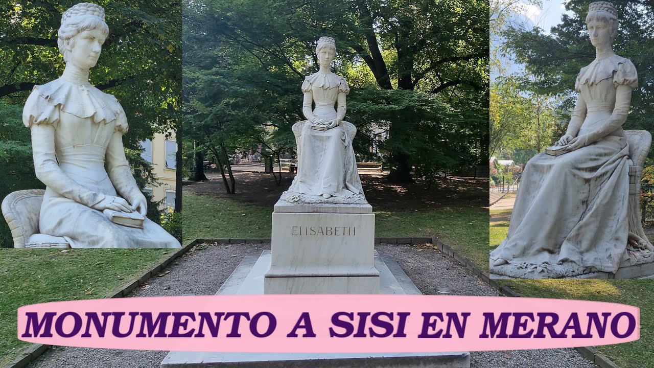SISI, su monumento en MERANO, ITALIA.