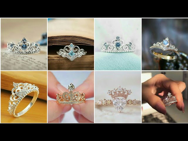 customized lady's crown ring diamond crown| Alibaba.com