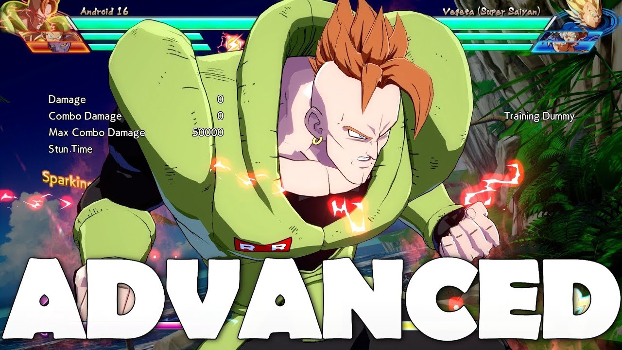 ANDROID 16! ADVANCED Combos Tutorial /Tips/Guide (Dragon Ball FighterZ)