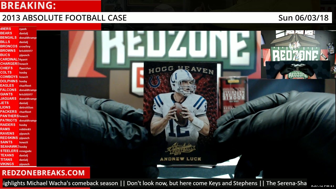 06/03/18 2013 Absolute Football Auction Break