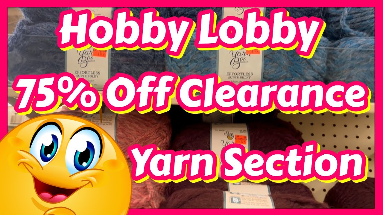 Hobby Lobby clearance yarn. Husband said I could get as much as I wanted  not that I need permission tho. $100 tax included 😍 : r/crochet