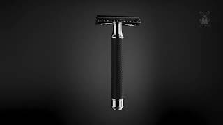 Новый взгляд на классику — Т-образная бритва MUEHLE TRADITIONAL, R89 BLACK, черный хром, сlosed comb
