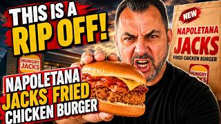 NEW Hungry Jack's Napoletana Jacks Fried Chicken Burger Review - This Is A RIP OFF!