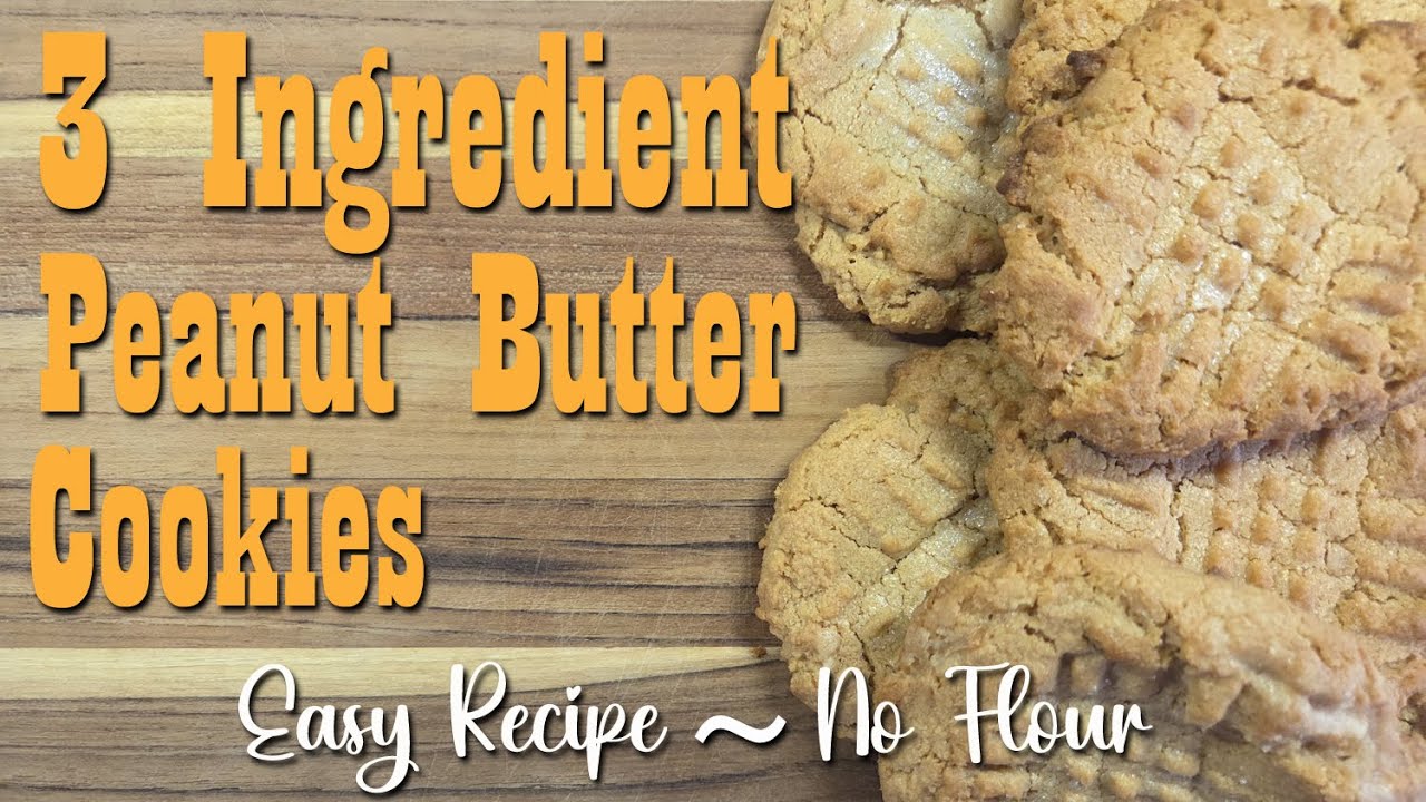 Печенье с арахисовой пастой из 3 ингредиентов, БЕЗ МУКИ