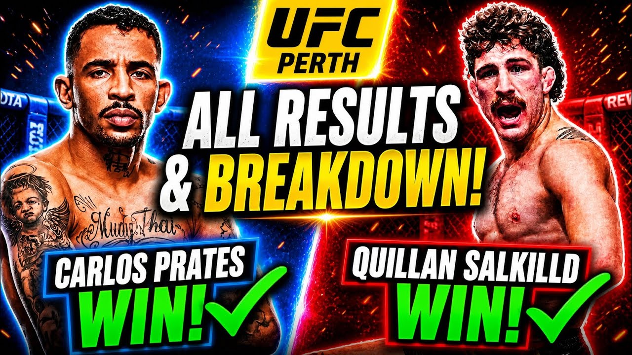 Perth Jdms UFC Perth Results 🔥 | Carlos Prates STUNS JDM & Salkilld Defeats ...