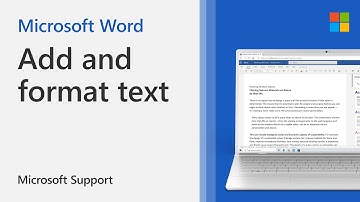 How to add and format text in Word | Microsoft