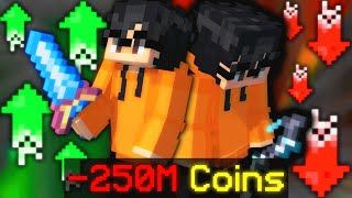 How I Made and LOST 250 Million Coins - Hypixel Skyblock Goldenman #20