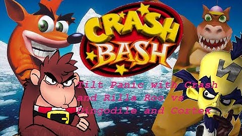 Crash Bash: Tilt Panic - Crash and Rilla Roo vs Dingodile and Cortex