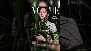 💓BlackPink Jennie covering top6 magazines ✨| #fypシ #trending #blackpink