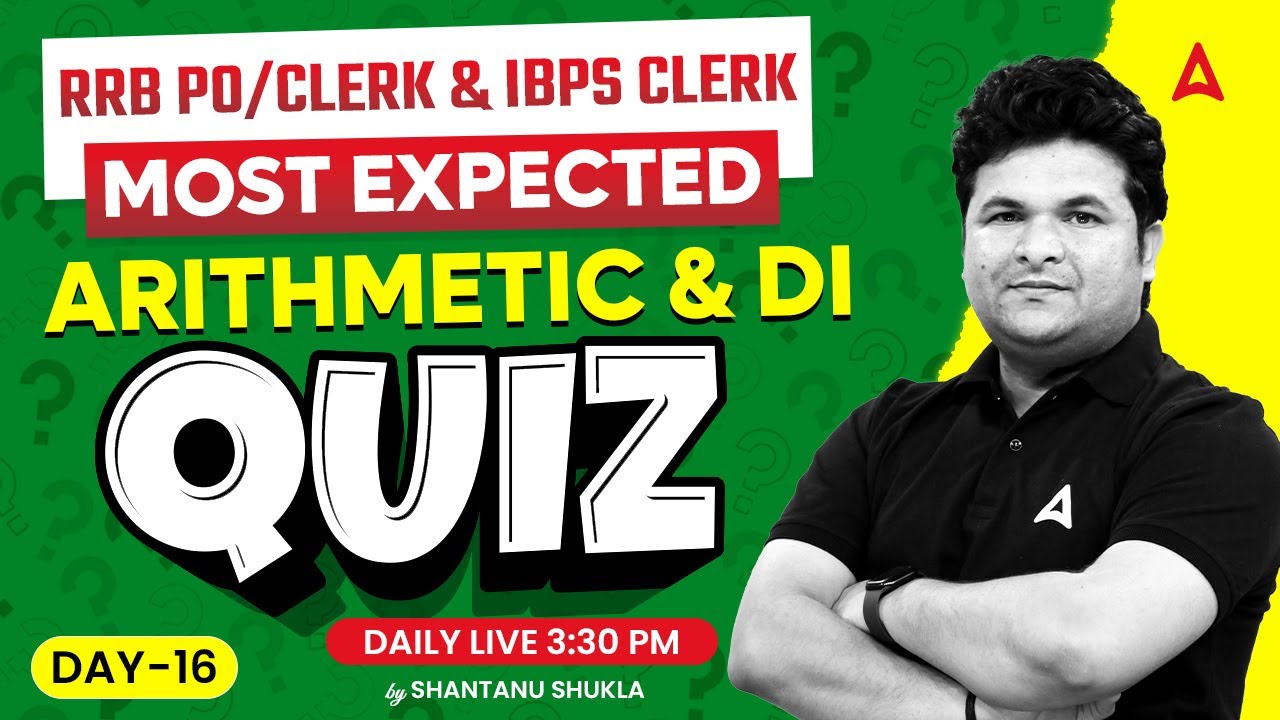 IBPS RRB CLERK/PO | IBPS CLERK 2024 | Quants Most Expected Arithmetic ...