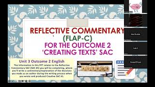 Reflective Commentary / Written Explanation / FLAP-C (Unit 3 Outcome 2 English)