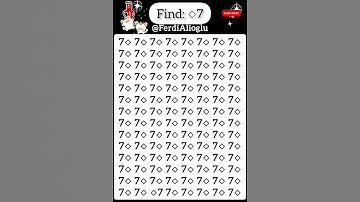 Can you Find ◇7 in under 3 sec ? #find #paheli #ahorts #juegos #games #iqtest #gk #123 #yt