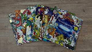 Everything i've colored in the Mythographic coloring books 2026