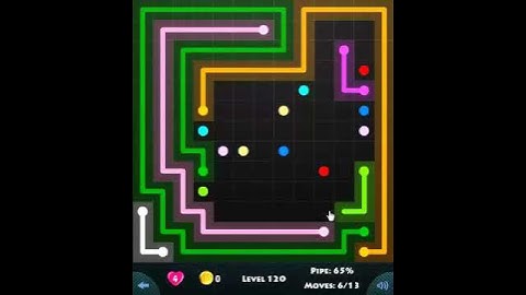 flow game facebook - jumbo pack level 120 Connect the dots