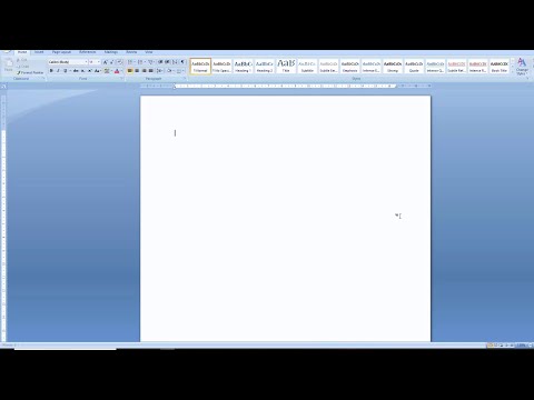 Reset MS Word