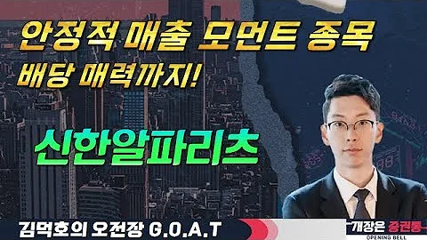 안정적 매출 모먼트·배당 매력까지! #NAVER #일동제약 #한화오션 #풍산 #오전장특징주 #GOAT #최애