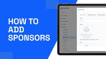 Eventify - How to Add Sponsors
