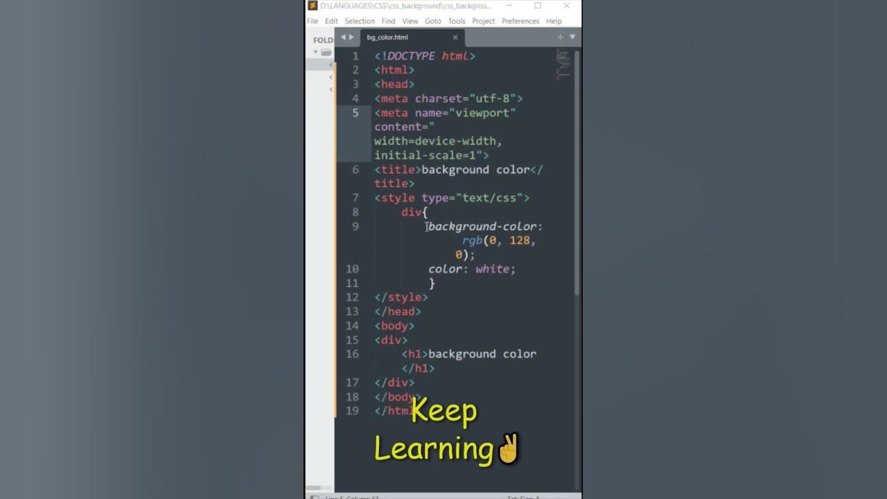 Css background -Css bg color-how to add background color in css-bg ...