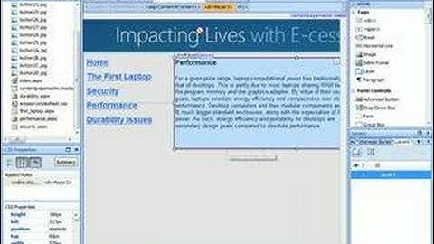 The Microsoft Expression Web Workspace