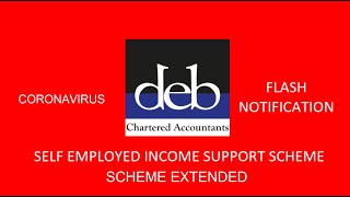 Cornavirus - Self Employed Income Support Scheme Extended