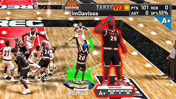 I SCORED 100 POINTS IN THE REC CENTER .. I BROKE NBA 2K20.. USING BEST JUMPSHOT in nba 2k20