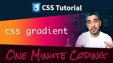 CSS Gradient Background - One Minute Coding ⏱