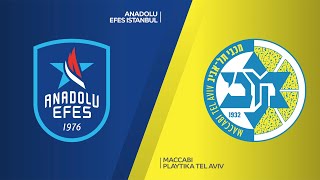 Anadolu Efes Istanbul - Maccabi Playtika Tel Aviv Highlights | EuroLeague, RS Round 7