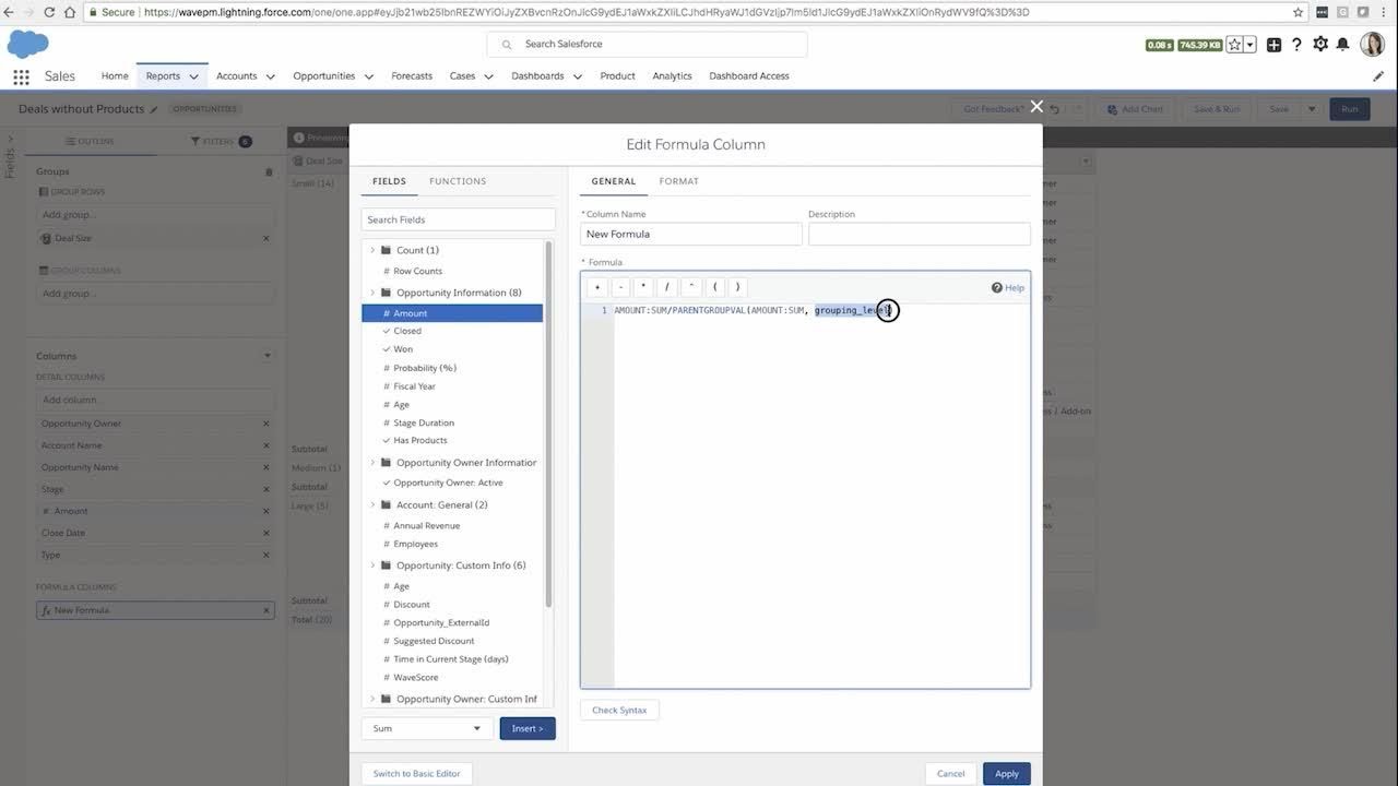 Einstein Analytics: Report Builder in Lightning Experience - YouTube