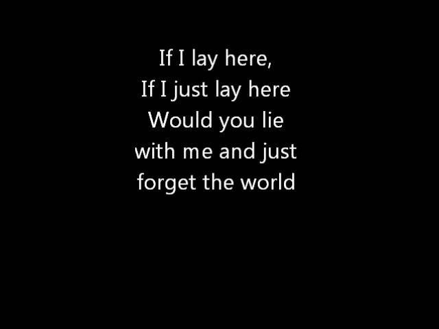 Snow Patrol - Chasing Cars (Lyrics / Lyric Video) 