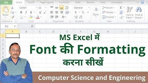 How to Change Font, Font Size, Bold, Italic, Font Color, Fill Color | Font Formatting in MS Excel