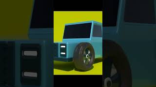 Lowpoly car 3d modeling in maya #shorts #3d