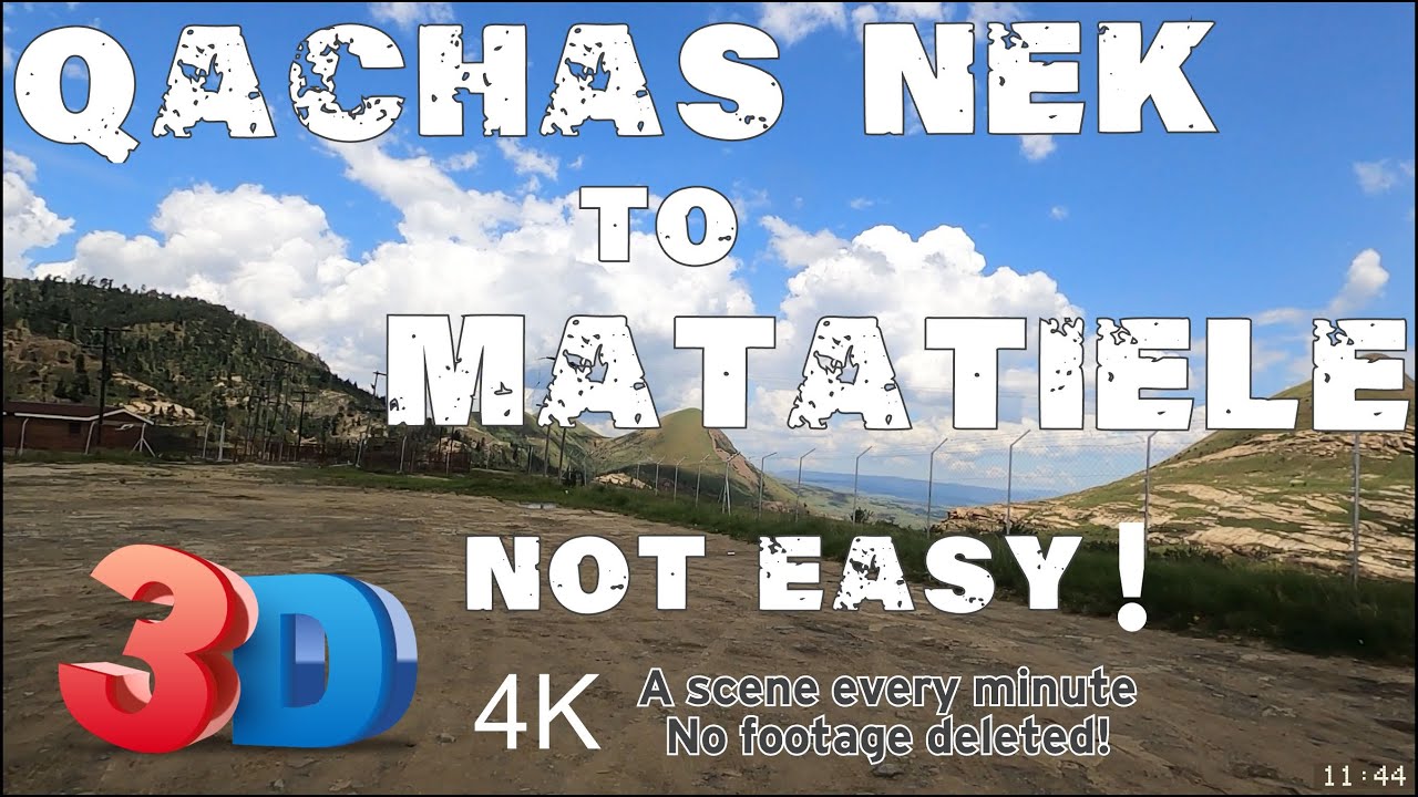 Driver's views : Qacha's Nek border down to Matatiele and driving around in Matatiele.