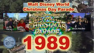 1989 Walt Disney World Christmas Day Parade  Joan Lunden  Alan Thicke  Kermit  Regis Philbin