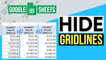 Remove Gridlines in Google Sheets