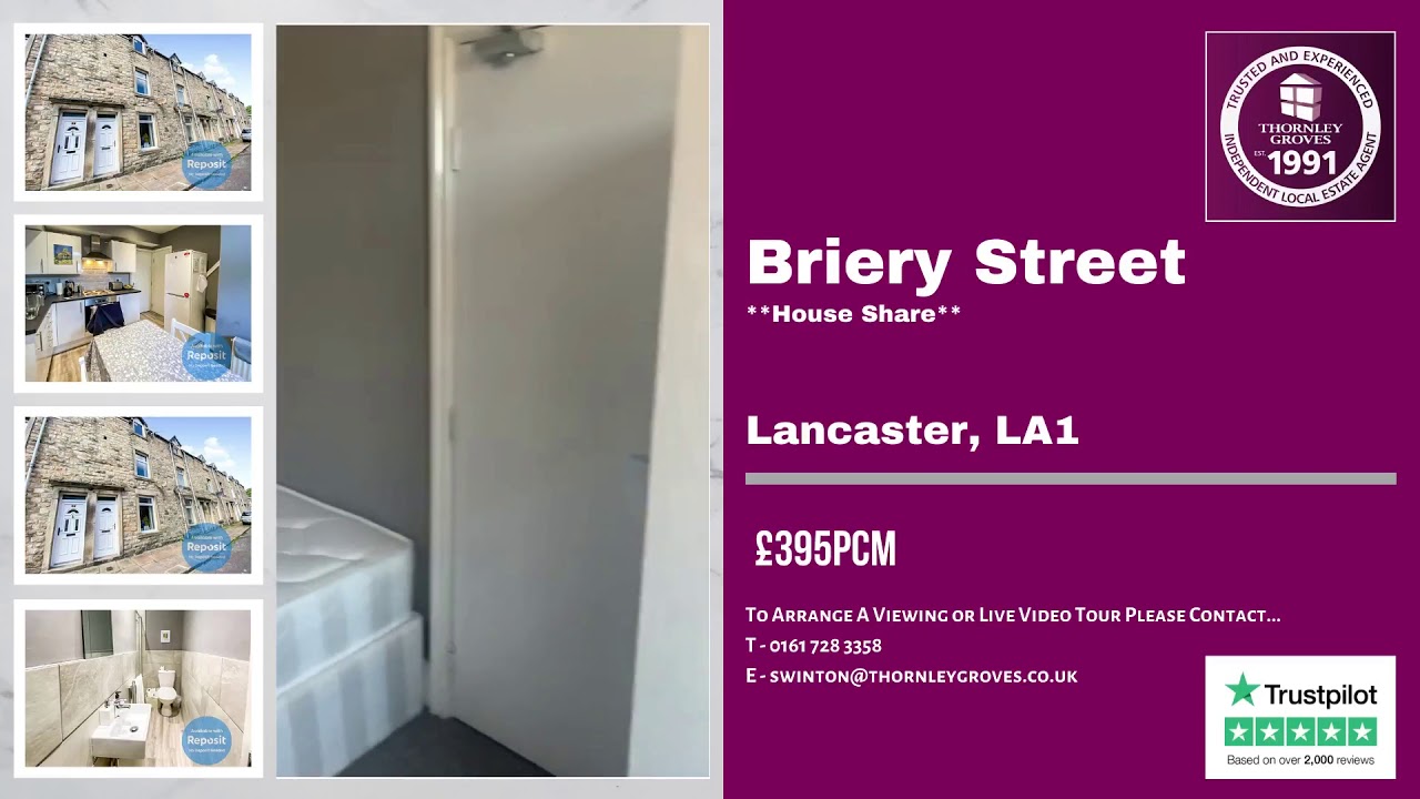 Briery Street, Lancaster £395pcm YouTube