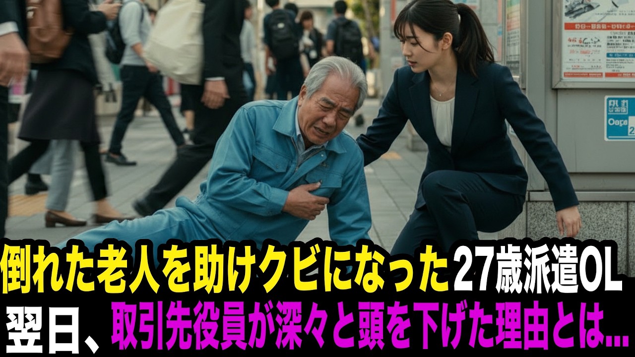老人を助けクビを宣告された２７歳派遣OLー翌日、商談先の役員が深々と頭を下げた理由とは