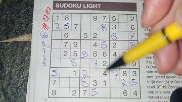 Unstoppable? (#2787) Light Sudoku. 05-14-2021 part 1 of 2