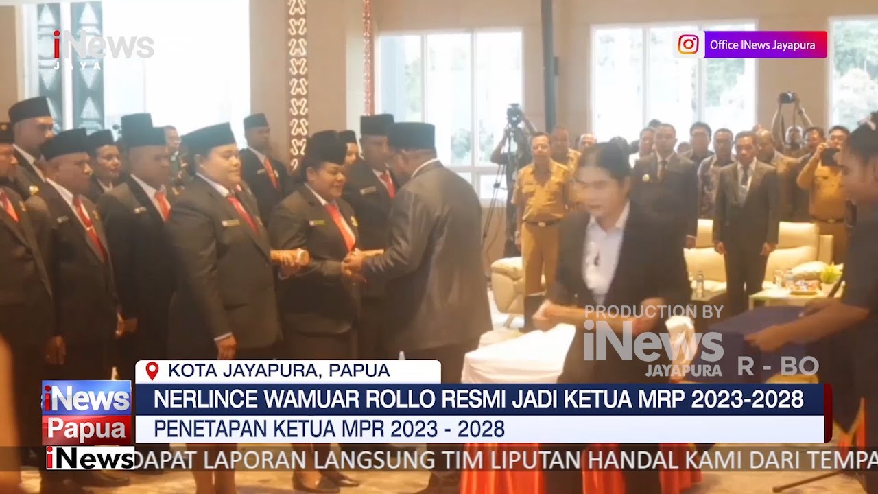 I NEWS PAPUA - NERLINCE WAMUAR ROLLO RESMI JADI KETUA MRP 2023-2028 ...