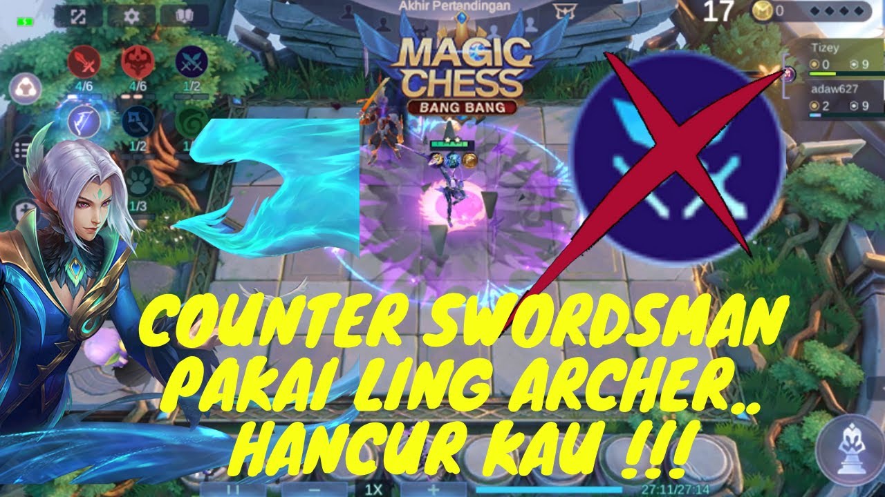 LING CADIA ARCHER, COUNTER SWORDSMAN MECH ERA | MAGIC CHESS MOBILE LEGENDS