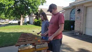 Pirates of the Caribbean theme song on marimba