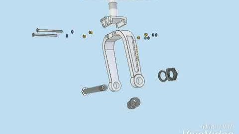autodesk inventor -animasi Bongkar pasang komponen nose landing gear.