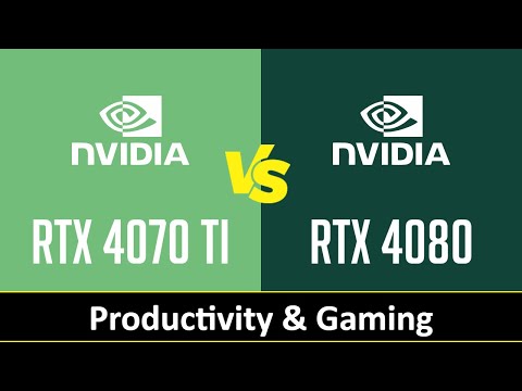 nVidia GeForce RTX 4070 Ti vs nVidia GeForce RTX 4080 - Productivity & Gaming (Core i9 13900K)