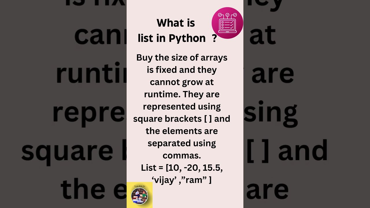 What Is List Python YouTube What Is List Python YouTube